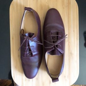 Jil Sander Burgundy Flats